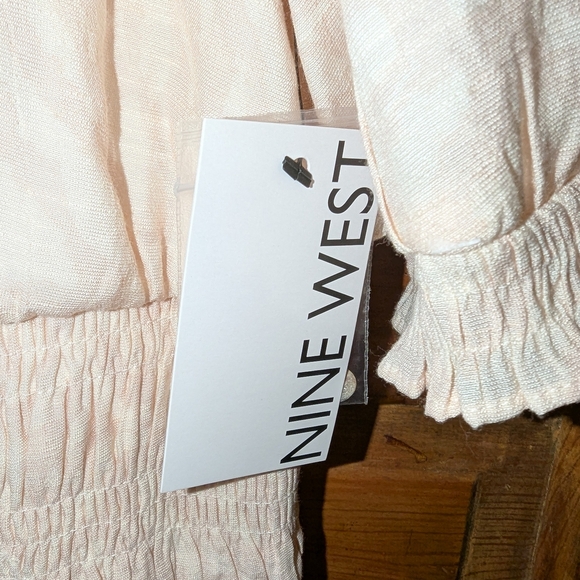 Nine West Cream Tiered Wrap Sundress - Picture 2 of 12